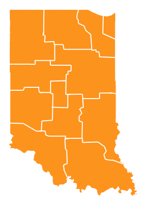 Map of Indiana